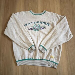 Vintage Sandpiper Golf Course Cotton Sweater Sz M